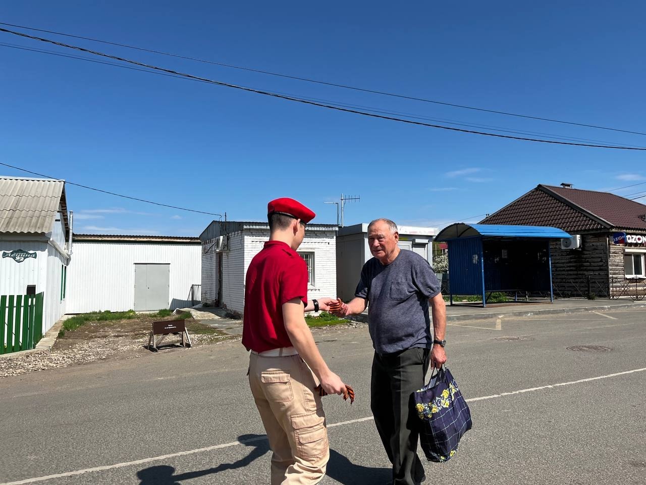  Акция «Георгиевская ленточка» в ГБОУ СОШ "ОЦ"пос.Серноводск